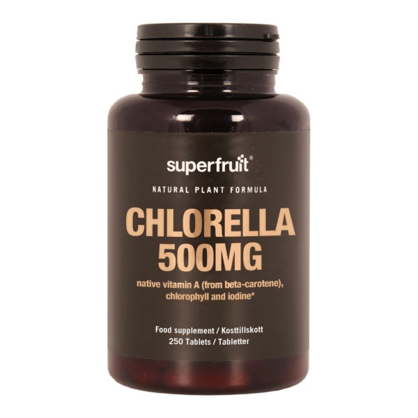 Superfruit Chlorella 500 mg 250 tabletter
