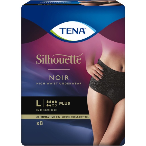 TENA Silhouette Plus Noir L 8 st
