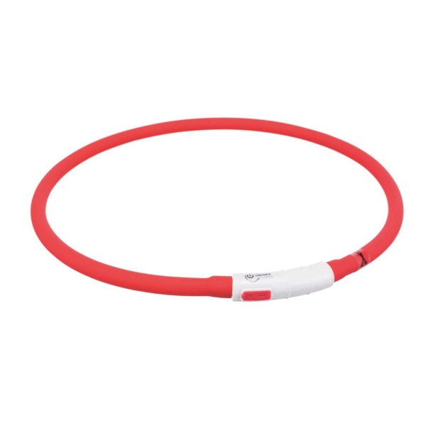 TRIXIE Flash Light Ring USB XS-XL Röd 1 st