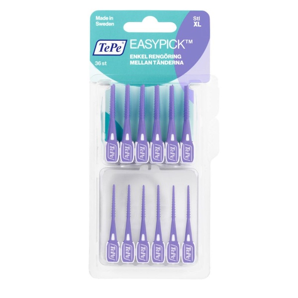 TePe EasyPick XL Tandpetare Lila 36-pack