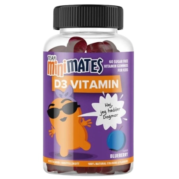 Team MiniMates D3-Vitamin 60 tuggtabletter