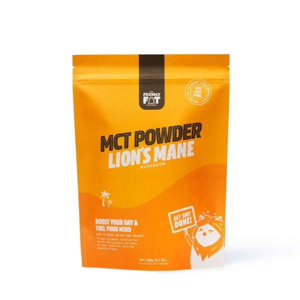 The Friendly Fat Company MCT-pulver Lion's Mane 260 g