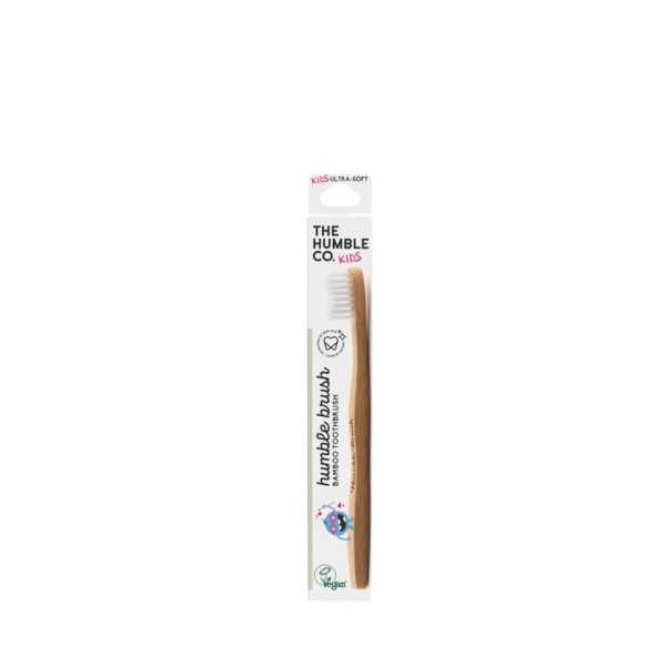 The Humble Co. Humble Brush Kids Bambutandborste Ultrasoft Vit 1 st