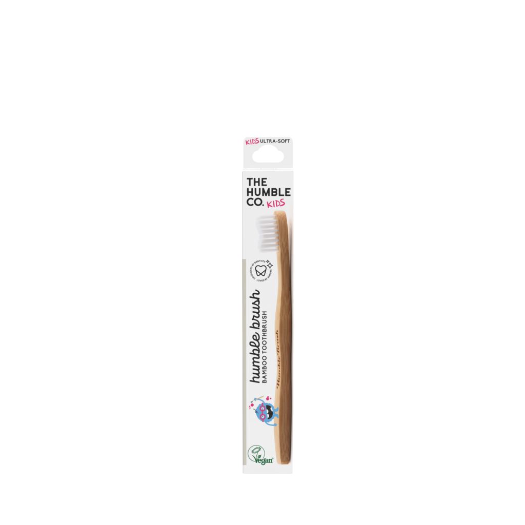 The Humble Co. Humble Brush Kids Bambutandborste Ultrasoft Vit 1 st