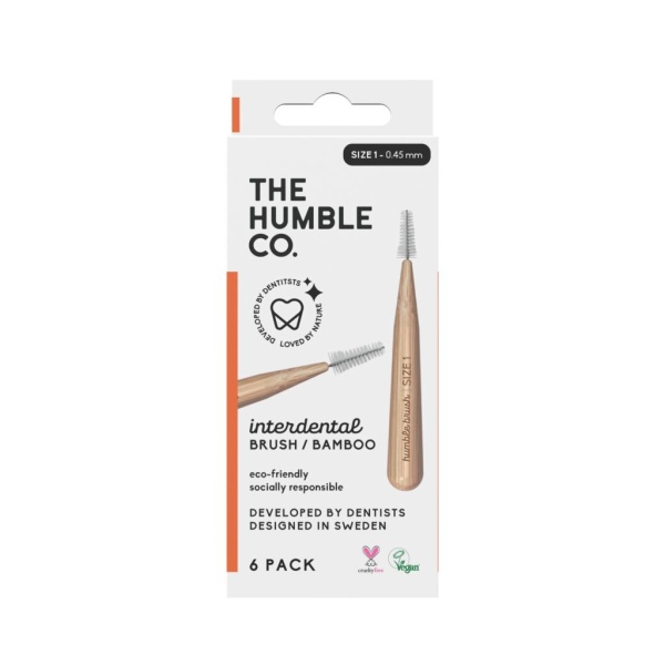 The Humble Co. Interdental Mellanrumsborste Bambu Stl 1 - 0,45 mm 6 st