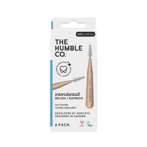 The Humble Co. Interdental Mellanrumsborste Bambu Stl 3 - 0,6 mm 6 st