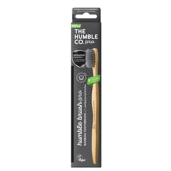 The Humble Co. Pro Line Antibacterial Silver Ion Adult Soft Tandborste x 1 st