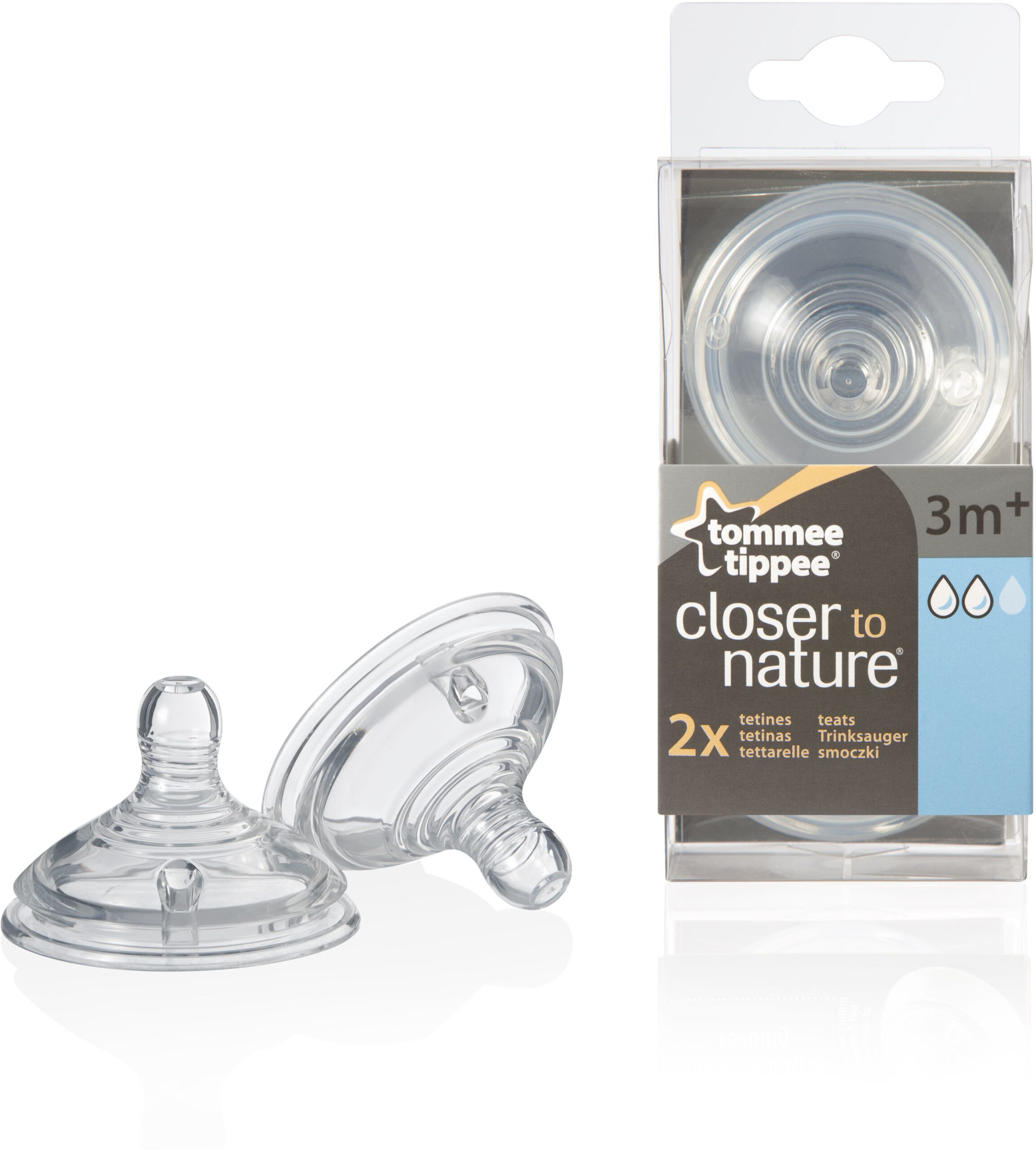 Tommee Tippee Closer to Nature Dinapp 3 mån+ 2 st