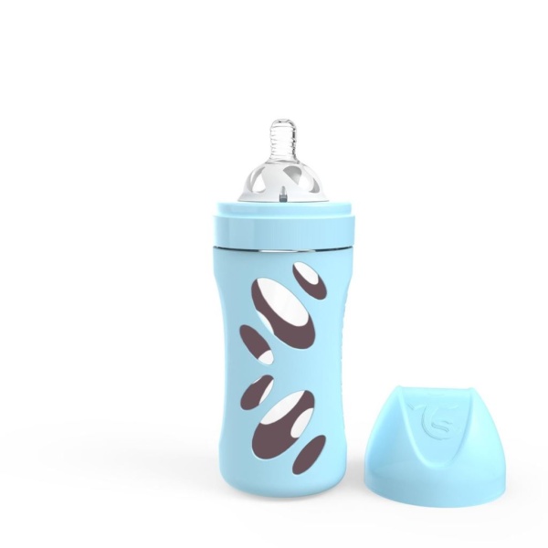 Twistshake Anti-Colic Glass Bottle 260ml Pastel Blue