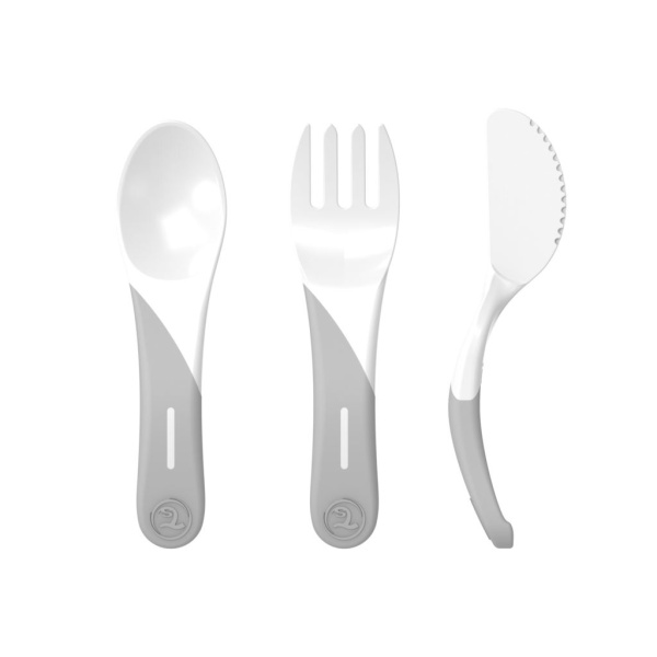Twistshake Learn Cutlery 6+ White