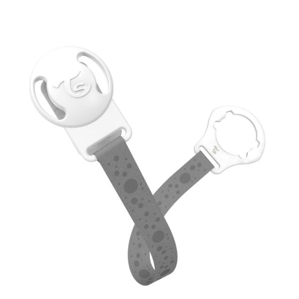 Twistshake Pacifier Clip Pastel Grey