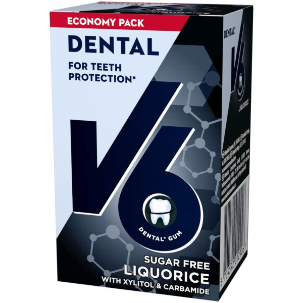 V6 Dental Care Liqourice 70 g