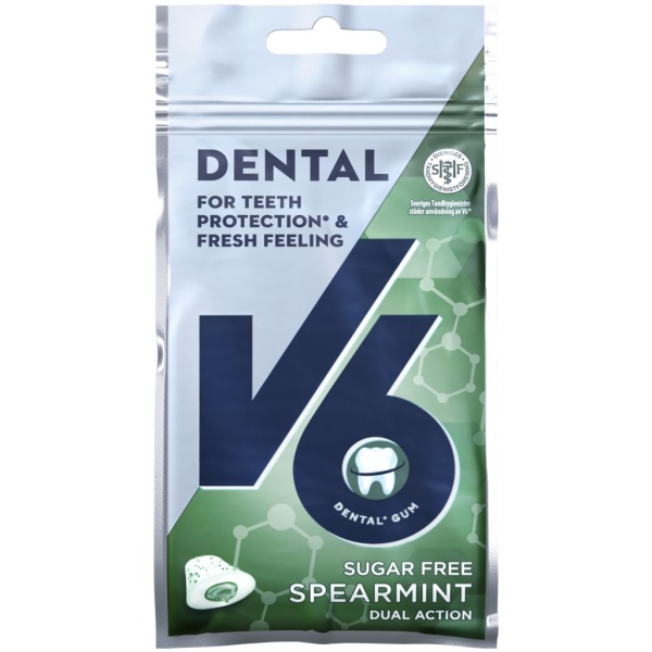 V6 Dental Dual Action Spearmint 30 g