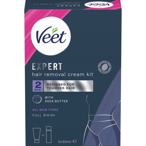 Veet Expert Hårborttagningskräm för intimområde 2x50 ml