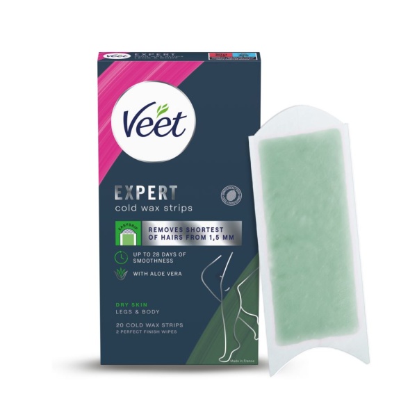 Veet Expert Vaxremsor Torr hud för ben & kropp 20 st