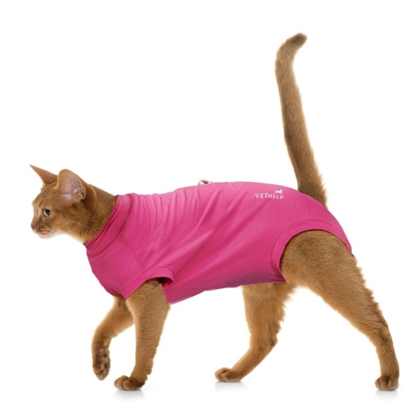 VetHelp Recovery Suit mörkrosa /stl 3