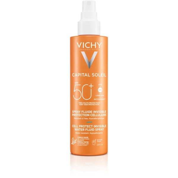 Vichy Capital Soleil Cell Protect SPF50+ Invisible Water Fluid Spray 200 ml