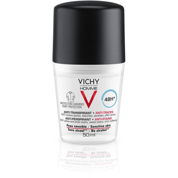 Vichy Homme Anti-Perspirant 48H Shirt Protection Deodorant 50 ml