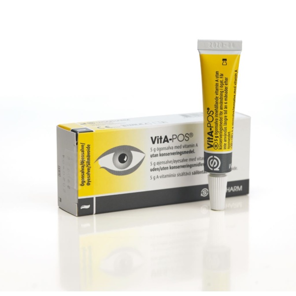VitA-POS Smörjande Ögonsalva med A-vitamin 5 g