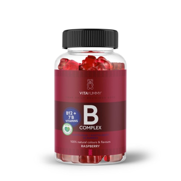 VitaYummy B-Complex Raspberry 60 tuggtabletter