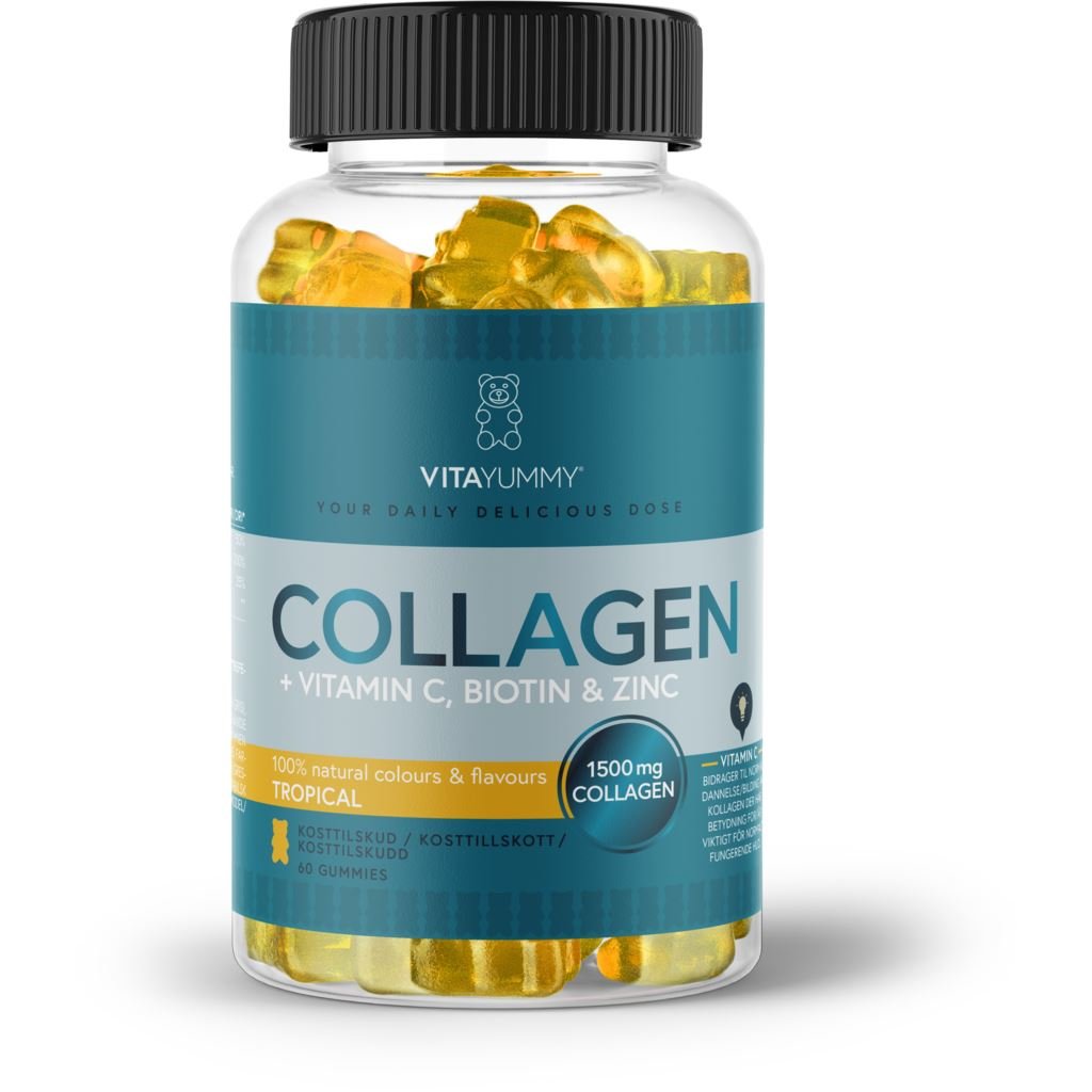 VitaYummy Collagen Vitamin Tropical Vingummibjörnar 60 tuggtabletter