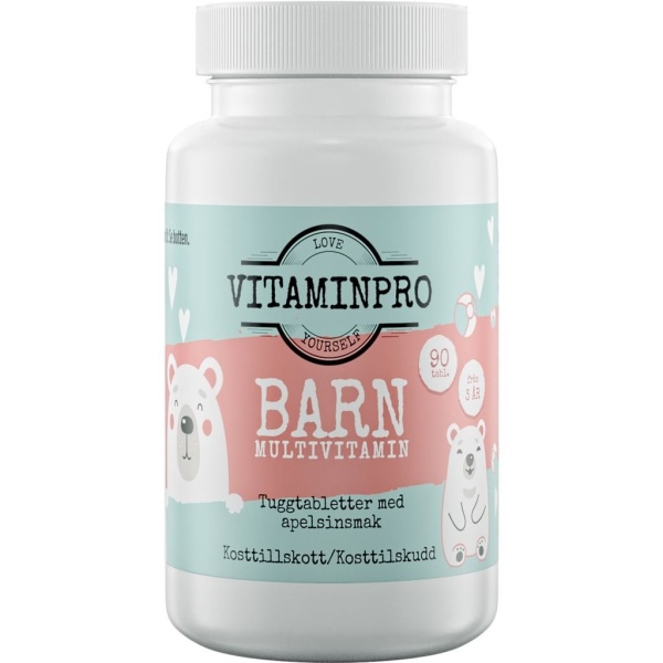 Vitaminpro Barn Multivitamin 90 tuggtabletter