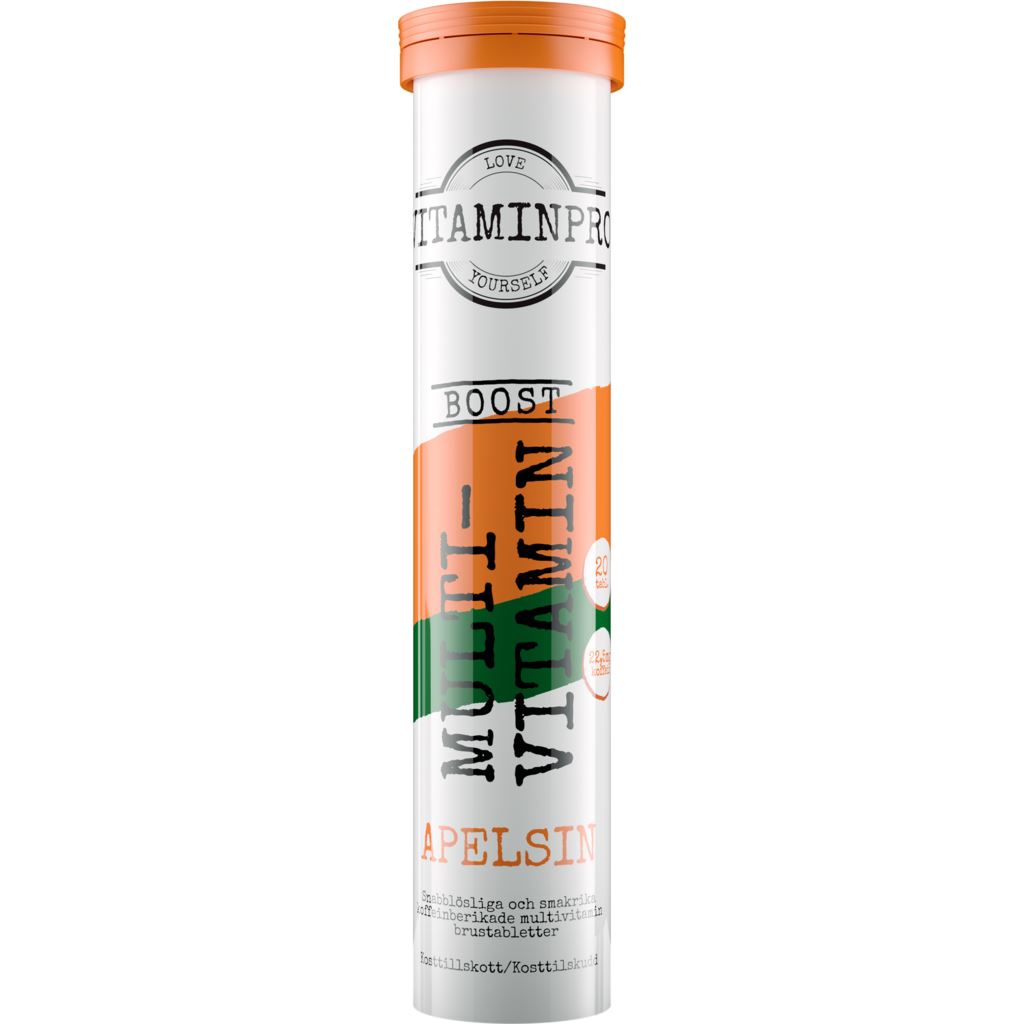 Vitaminpro Boost Multivitamin Brus Apelsin 20 st