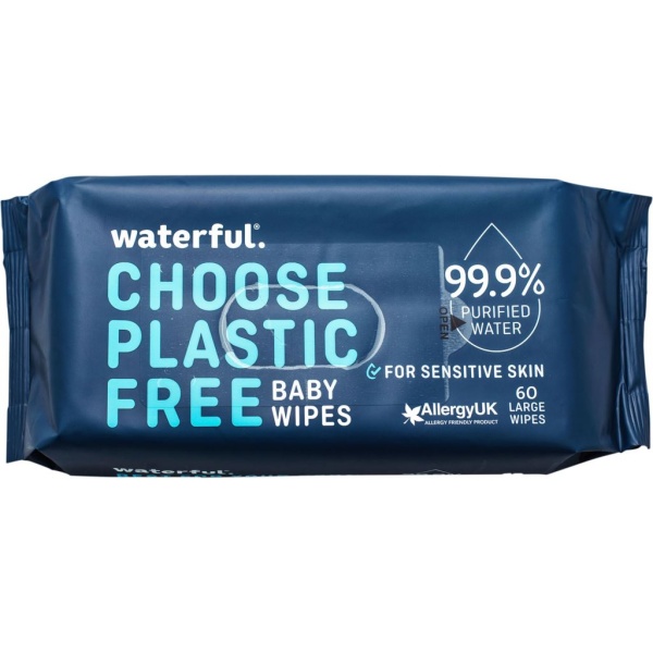 Waterful Plastfria Våtservetter 60 st