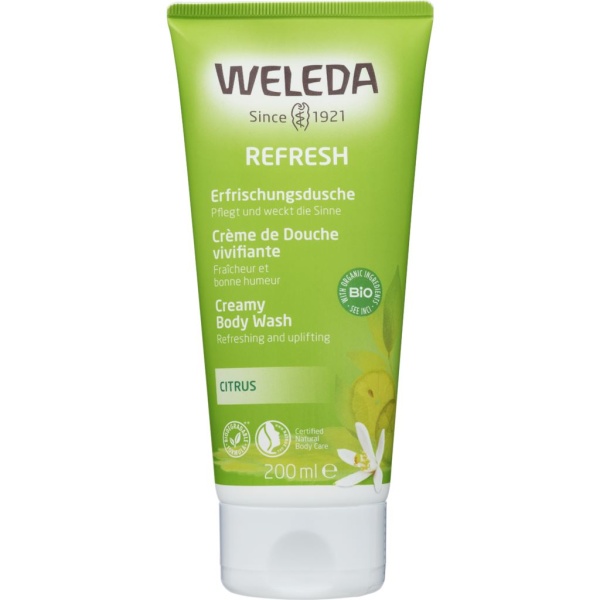 Weleda Refresh Citrus Creamy Body Wash 200 ml