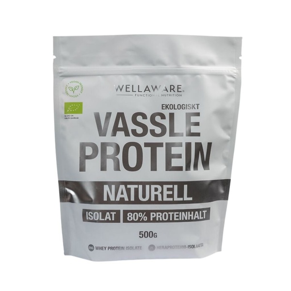 WellAware Ekologiskt Vassleprotein Naturell Påse 500 g