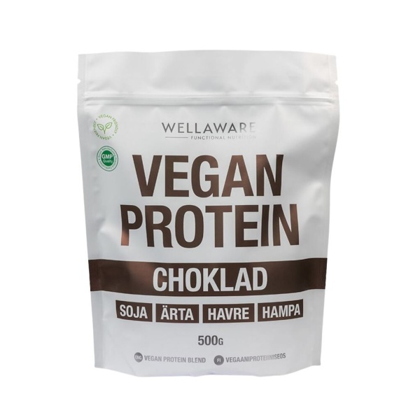 WellAware Vegan Protein Blend Choklad Påse 500 g