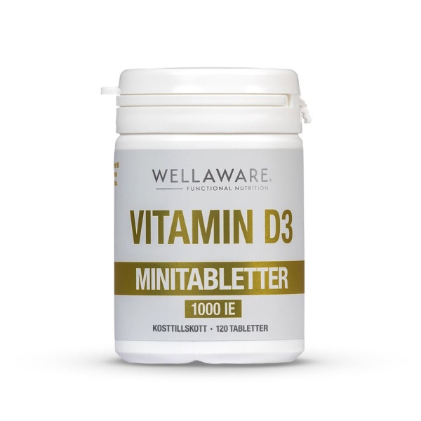 WellAware Vitamin D3 1000IE 120 minitabletter