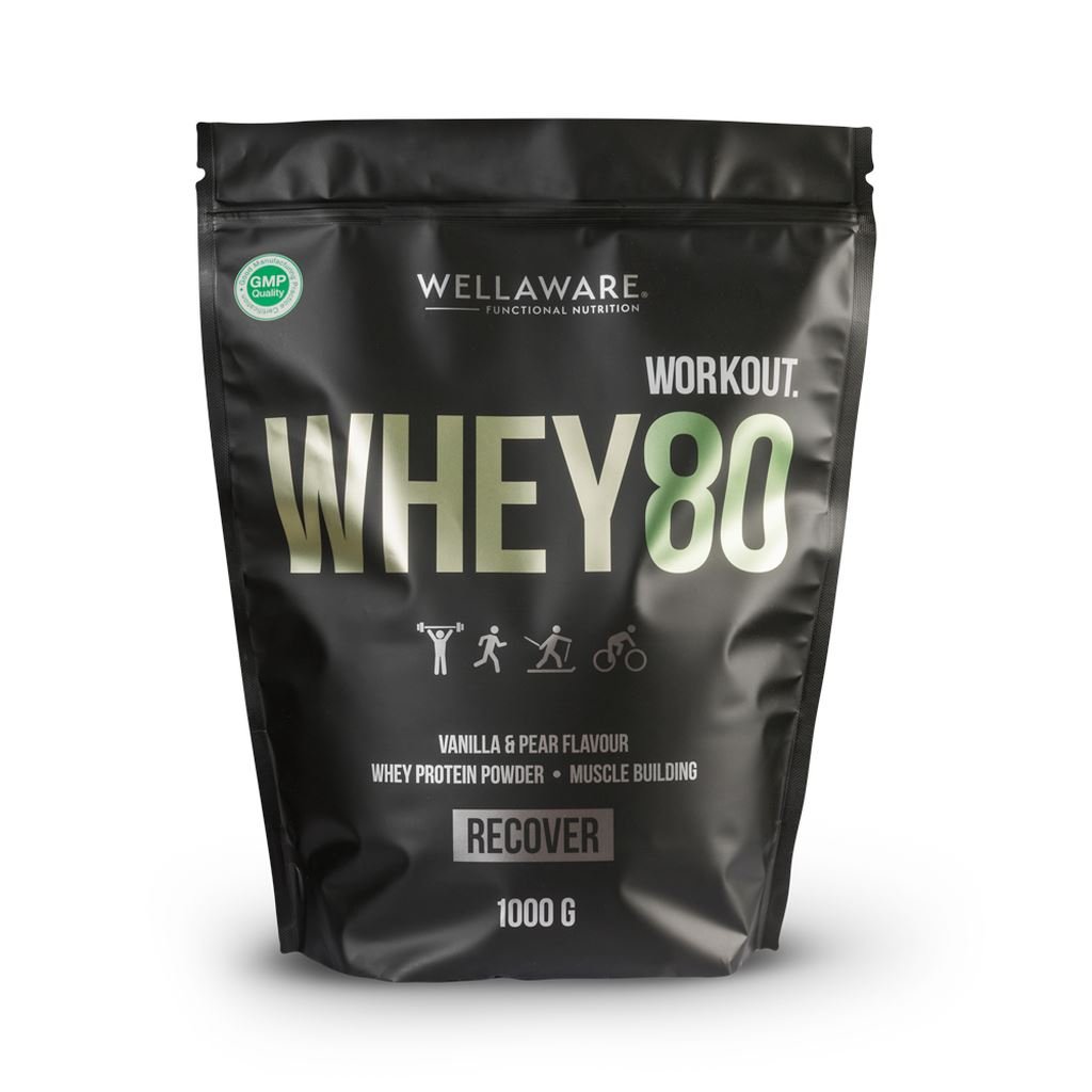 WellAware Whey80 Vanilj & Päron 1000 g