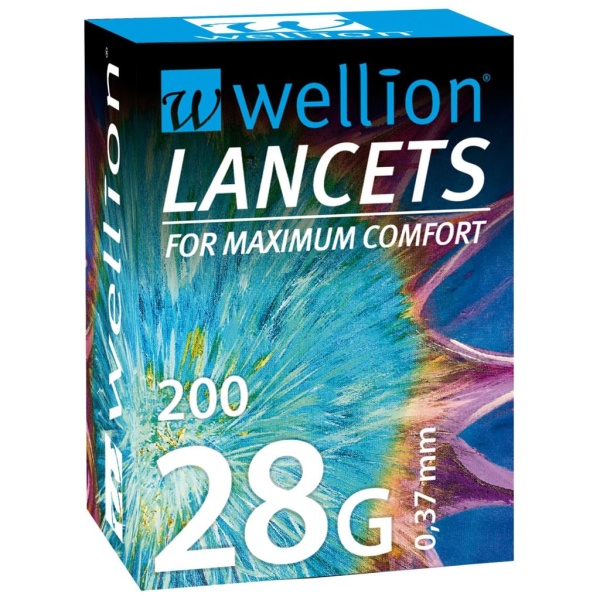 Wellion 28g Lansetter 0,37 mm 200 st
