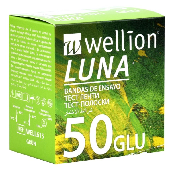 Wellion Luna Teststickor Glukos 50 st