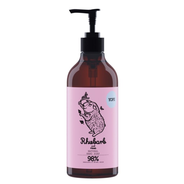 YOPE Hand Soap Rhubarb & Rose 500 ml