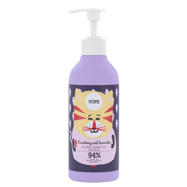 YOPE Shower Gel Kids Cranberry & Lavender 400 ml