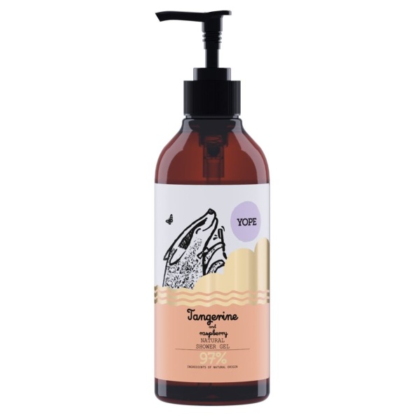 YOPE Shower Gel Tangerine & Raspberry 400 ml