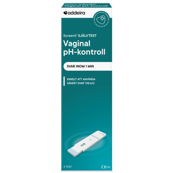 addeira Screenit Självtest Vaginal pH 3 st