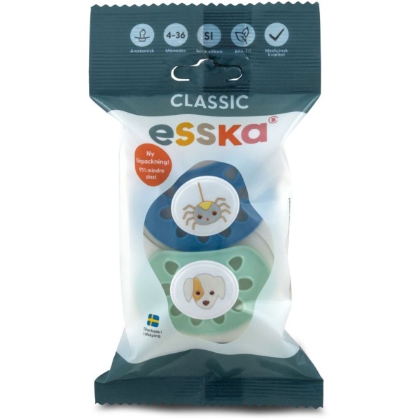 esska Classic Nappar 4-36M Silikon 2 st