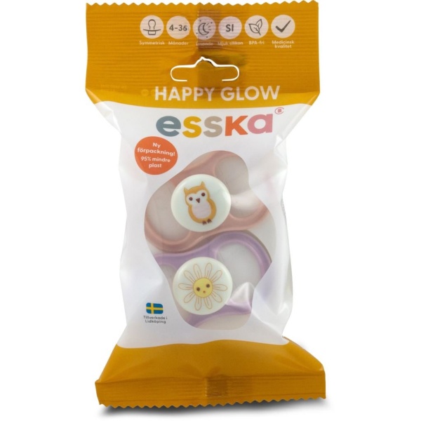 esska Happy Glow Nappar 4-36M Silikon 2 st