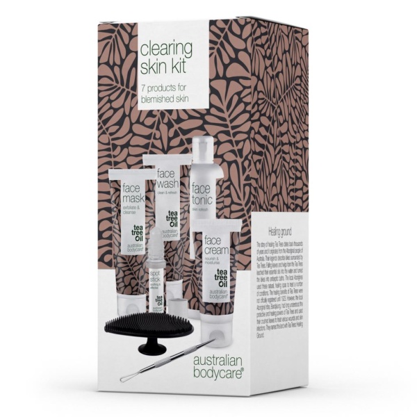 Australian Bodycare Clearing Skin Kit - 7 rengöringsprodukter för oren hud och finnar