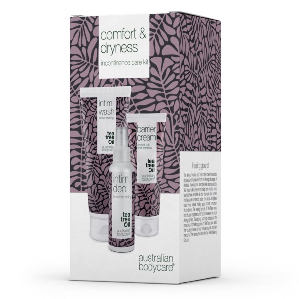 Australian Bodycare Comfort & Dryness - 3-pack för vård vid inkontinens