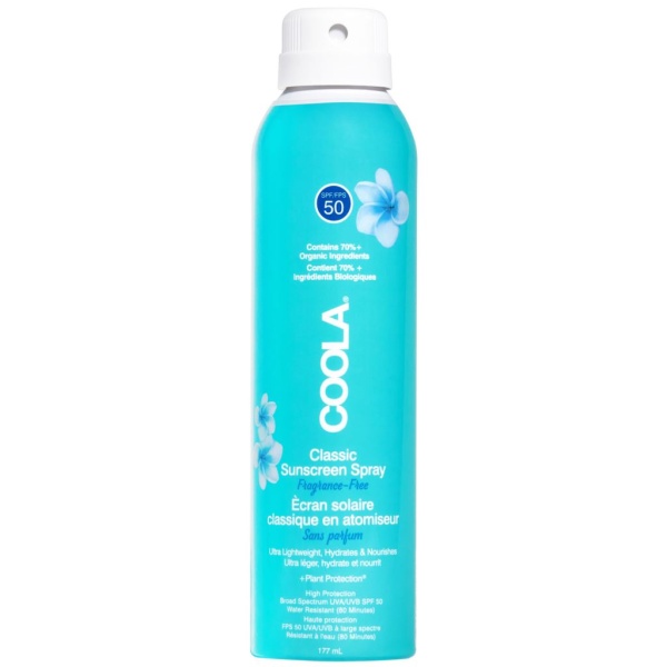 COOLA Classic Body Spray SPF 50 Fragrance-Free 177ml