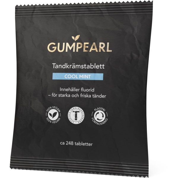 GUMPEARL Cool Mint Tandkrämstablett Refill 248 st
