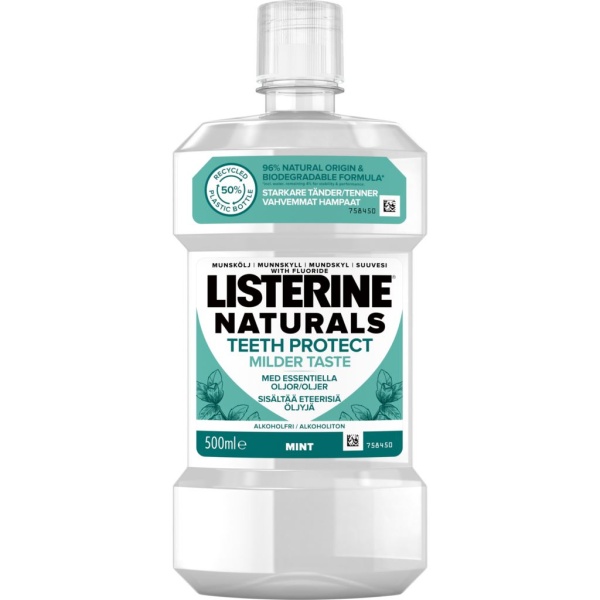 Listerine Naturals Teeth Protect Milder Taste 500 ml