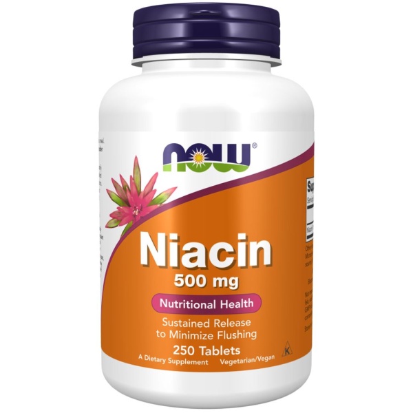 NOW Niacin 500mg 250 tabletter