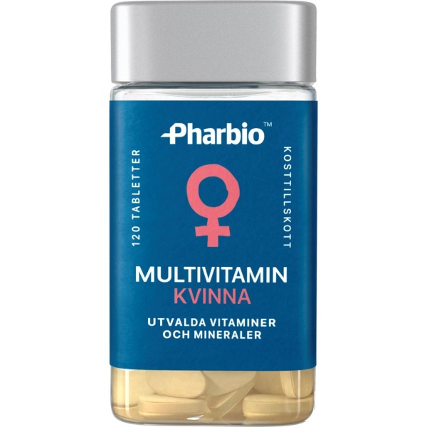 Pharbio Multivitamin Kvinna 120 tabletter