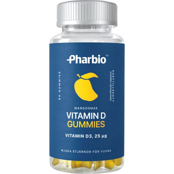 Pharbio Vitamin D Gummies 60 tuggtabletter