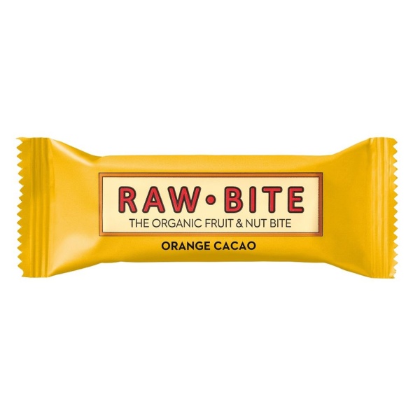 Rawbite Frukt & Nötbar Apelsin Kakao 50g